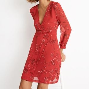 Madewell Hazelwood Wrap-Front Mini Dress